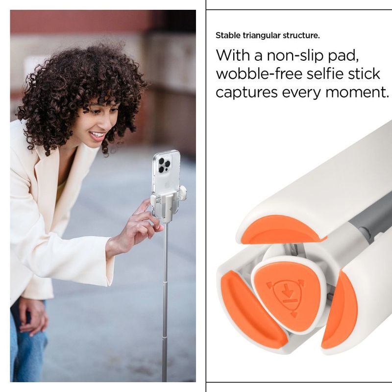 Laptop, Telefoane si Tablete - Telefoane mobile si accesorii - Accesorii Telefoane - Selfie stick-uri - Selfie Stick Albastrutooth cu Telecomanda- Spigen (S541W) - Dune Bej - Infinity.ro