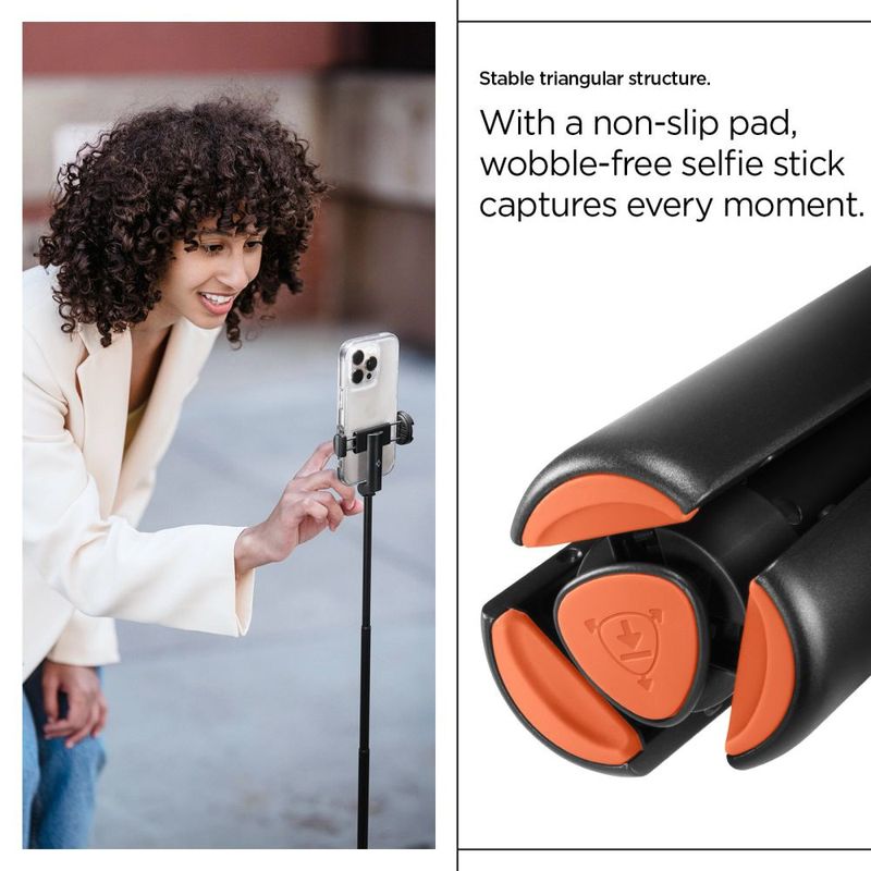 Laptop, Telefoane si Tablete - Telefoane mobile si accesorii - Accesorii Telefoane - Selfie stick-uri - Selfie Stick Albastrutooth cu Telecomanda- Spigen (S541W) - Negru - Infinity.ro