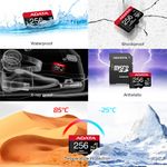Laptop, Telefoane si Tablete - Telefoane mobile si accesorii - Accesorii Telefoane - Carduri memorie si card reader - Card de Memorie MicroSDHXC 256GB - Adata (AUSDX256GUI3V30SHA2-RA1) - Negru - Infinity.ro