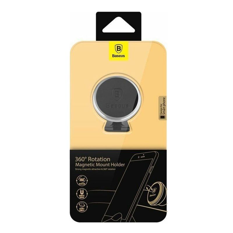 Laptop, Telefoane si Tablete - Telefoane mobile si accesorii - Accesorii Telefoane - Suport si docking telefoane - Suport Auto Magnetic - Baseus (SUCX140012) - Negru Argintiu - Infinity.ro