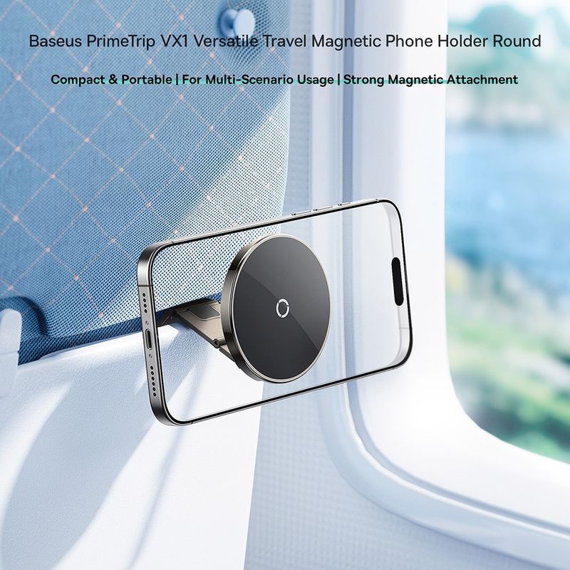 Laptop, Telefoane si Tablete - Telefoane mobile si accesorii - Accesorii Telefoane - Suport si docking telefoane - Suport Masina cu Magnet - Baseus PrimeTrip VX1 Versatile (C4016900C123-00) - Negru - Infinity.ro