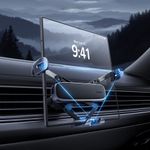 Laptop, Telefoane si Tablete - Telefoane mobile si accesorii - Accesorii Telefoane - Suport si docking telefoane - Suport Masina cu Brate Retractabile, Finish Premium - Baseus (SUCX140012) - Negru Argintiu - Infinity.ro