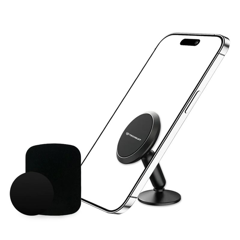 Laptop, Telefoane si Tablete - Telefoane mobile si accesorii - Accesorii Telefoane - Suport si docking telefoane - Suport Magnetic N52 pentru Birou si Masina, Universal, Adeziv 3M - Techsuit TinyGrip (S10) - Negru - Infinity.ro