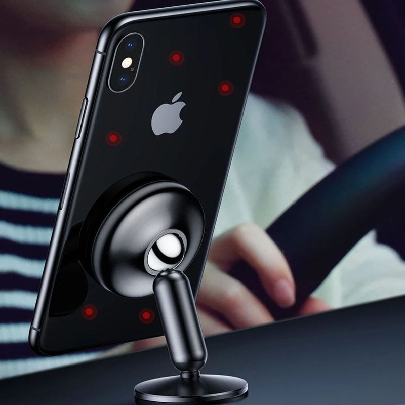 Laptop, Telefoane si Tablete - Telefoane mobile si accesorii - Accesorii Telefoane - Suport si docking telefoane - Suport Magnetic N52 pentru Birou si Masina, Universal, Adeziv 3M - Techsuit TinyGrip (S10) - Negru - Infinity.ro