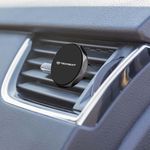 Laptop, Telefoane si Tablete - Telefoane mobile si accesorii - Accesorii Telefoane - Suport si docking telefoane - Suport auto Magnetic N52 pentru Grila de Ventilatie, Universal - Techsuit TinyGrip (S9) - Negru / Argintiu - Infinity.ro