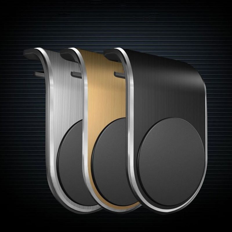 Laptop, Telefoane si Tablete - Telefoane mobile si accesorii - Accesorii Telefoane - Suport si docking telefoane - Suport Auto Magnetic pentru Telefon cu Prindere in Grila de Ventilatie - Techsuit AirGrip (S7) - Negru / Argintiu - Infinity.ro