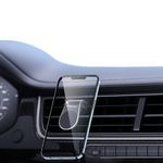 Laptop, Telefoane si Tablete - Telefoane mobile si accesorii - Accesorii Telefoane - Suport si docking telefoane - Suport Auto Magnetic pentru Telefon cu Prindere in Grila de Ventilatie - Techsuit AirGrip (S7) - Negru / Argintiu - Infinity.ro