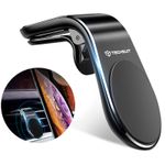 Laptop, Telefoane si Tablete - Telefoane mobile si accesorii - Accesorii Telefoane - Suport si docking telefoane - Suport Auto Magnetic pentru Telefon cu Prindere in Grila de Ventilatie - Techsuit AirGrip (S7) - Negru / Argintiu - Infinity.ro