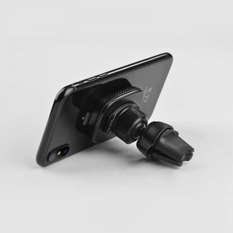 Laptop, Telefoane si Tablete - Telefoane mobile si accesorii - Accesorii Telefoane - Suport si docking telefoane - Suport Auto Magnetic pentru Grila de Ventilatie cu Placute Metalice - Techsuit MagGrip (S4) - Negru - Infinity.ro