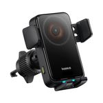 Laptop, Telefoane si Tablete - Telefoane mobile si accesorii - Accesorii Telefoane - Suport si docking telefoane - Suport de Telefon cu Incarcare Wireless, 15W, LED - Baseus Wisdom Pro (C40381501123-00) - Negru - Infinity.ro