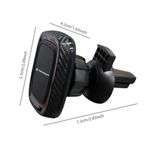 Laptop, Telefoane si Tablete - Telefoane mobile si accesorii - Accesorii Telefoane - Suport si docking telefoane - Suport Auto Magnetic pentru Grila de Ventilatie cu Placute Metalice - Techsuit MagGrip (S5) - Negru/Rosu - Infinity.ro