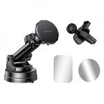 Laptop, Telefoane si Tablete - Telefoane mobile si accesorii - Accesorii Telefoane - Suport si docking telefoane - Suport Auto Ajustabil pentru Bord, Parbriz, Grila Ventilatie - Yesido (C160) - Negru - Infinity.ro