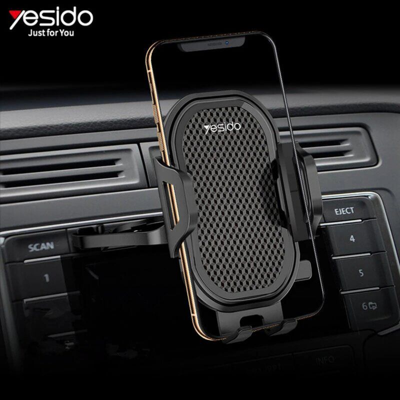 Laptop, Telefoane si Tablete - Telefoane mobile si accesorii - Accesorii Telefoane - Suport si docking telefoane - Suport Auto pentru Telefon cu Prindere in CD Player - Yesido (C84) - Negru - Infinity.ro