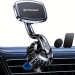 Laptop, Telefoane si Tablete - Telefoane mobile si accesorii - Accesorii Telefoane - Suport si docking telefoane - Suport Grila Ventilatie pentru Telefon, Magnet N52, Rotatie 360° + 2 Placute Metalice - Techsuit AirFix (S3) - Negru - Infinity.ro