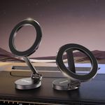 Laptop, Telefoane si Tablete - Telefoane mobile si accesorii - Accesorii Telefoane - Suport si docking telefoane - Suport de Telefon pentru Bord, Compatibil MagSafe + Adaptor iRing - Techsuit TitanMagX (S13) - Gri - Infinity.ro