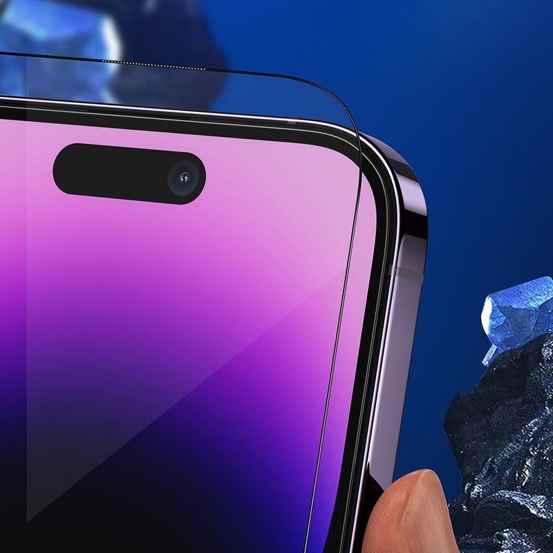 Laptop, Telefoane si Tablete - Telefoane mobile si accesorii - Accesorii Telefoane - Folii protectie telefoane - Folie pentru iPhone 15 Pro - Albastruo Anti-Broken Glass - Negru - Infinity.ro