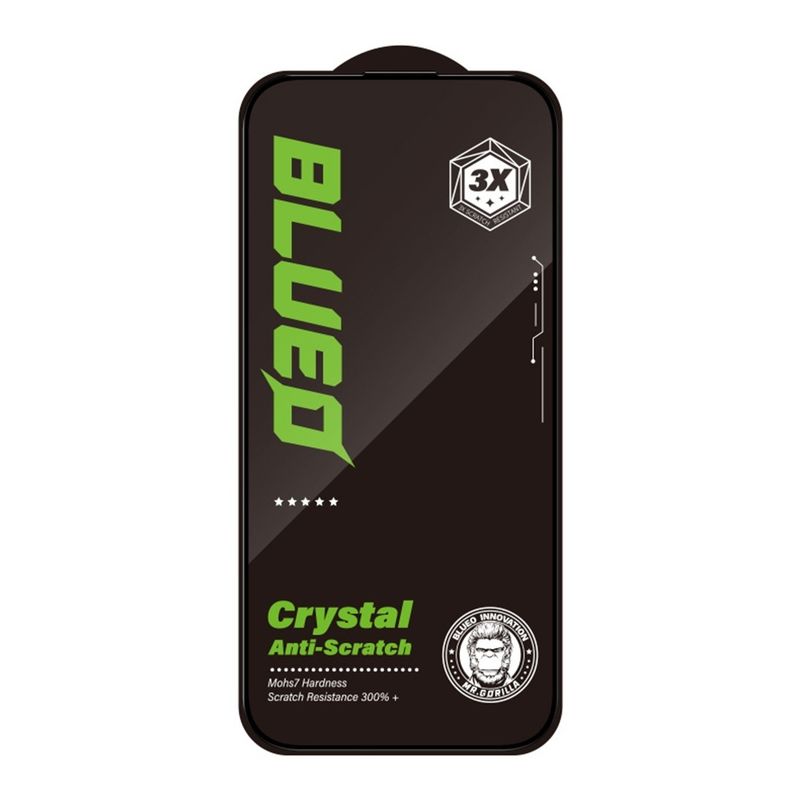 Laptop, Telefoane si Tablete - Telefoane mobile si accesorii - Accesorii Telefoane - Folii protectie telefoane - Folie pentru iPhone 16 Pro - Albastruo Crystal Anti-Scratch Glass - Negru - Infinity.ro