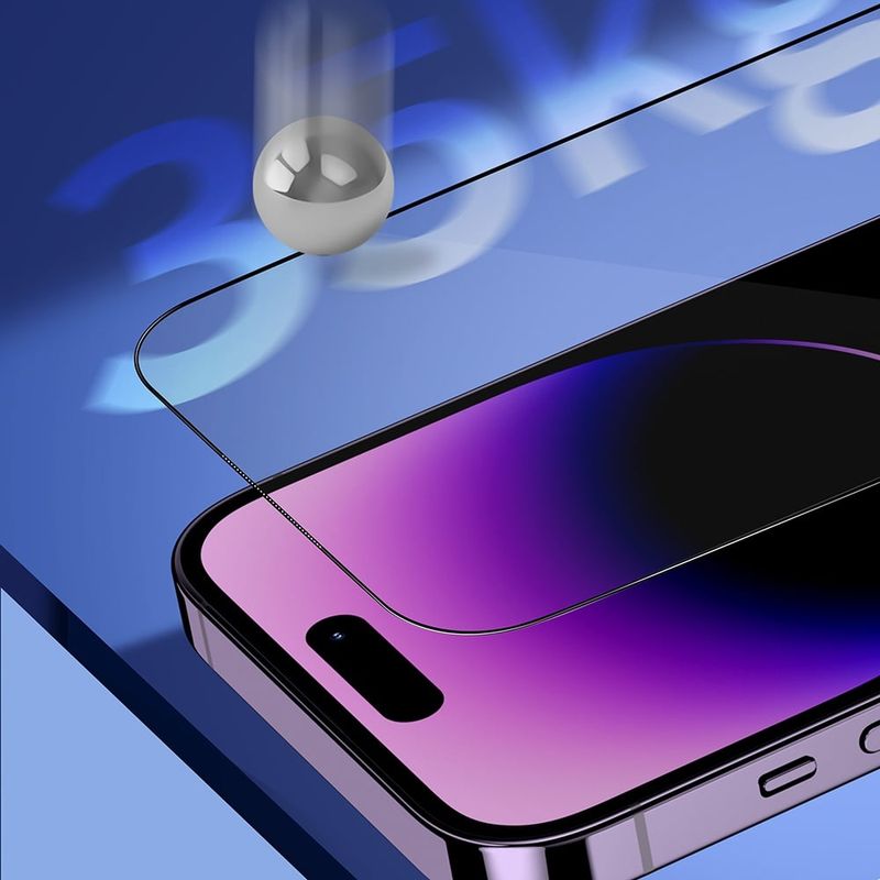 Laptop, Telefoane si Tablete - Telefoane mobile si accesorii - Accesorii Telefoane - Folii protectie telefoane - Folie pentru iPhone 16 Pro Max cu Aplicator Pro - Albastruo Sapphire Screen Protector - Negru - Infinity.ro