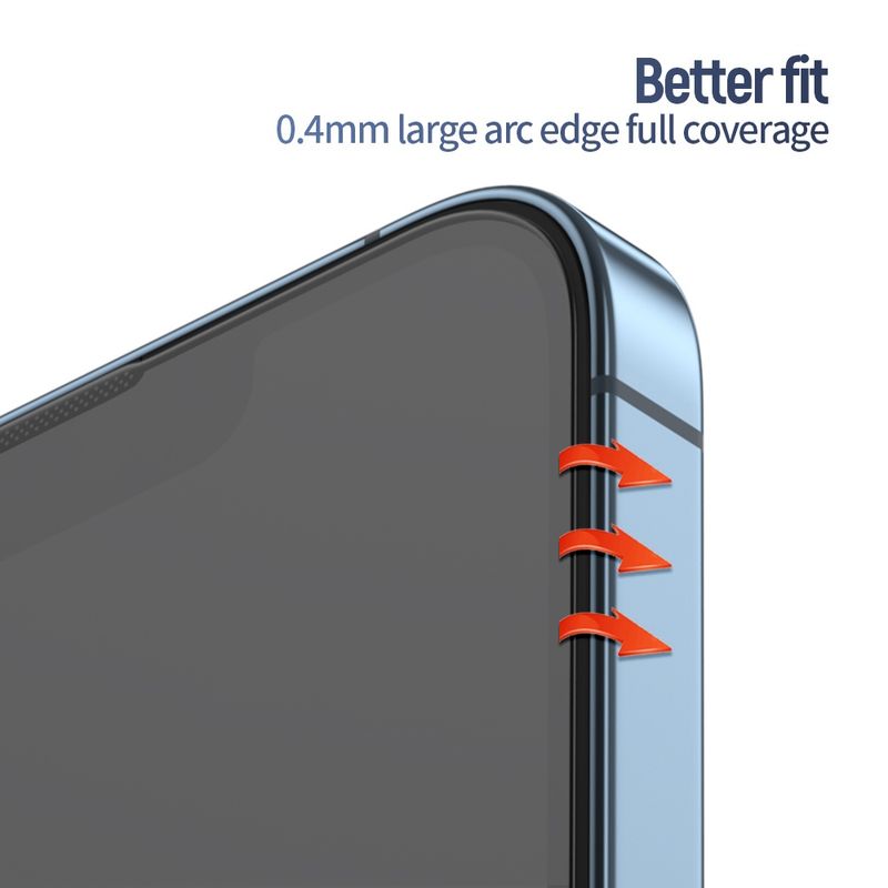Laptop, Telefoane si Tablete - Telefoane mobile si accesorii - Accesorii Telefoane - Folii protectie telefoane - Folie pentru iPhone 13 Pro Max / iPhone 14 Plus - Albastruo Anti-Reflective HD Glass - Negru - Infinity.ro