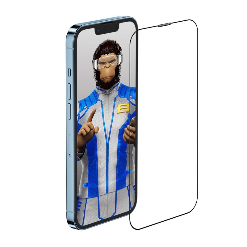 Laptop, Telefoane si Tablete - Telefoane mobile si accesorii - Accesorii Telefoane - Folii protectie telefoane - Folie pentru iPhone 13 Pro Max / iPhone 14 Plus - Albastruo Anti-Reflective HD Glass - Negru - Infinity.ro