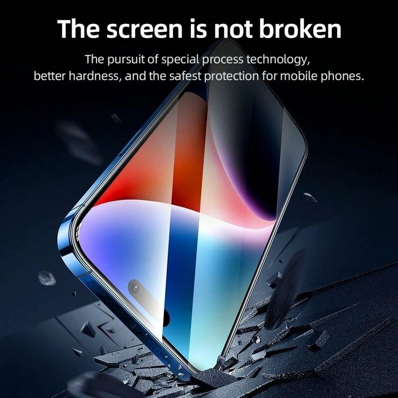 Laptop, Telefoane si Tablete - Telefoane mobile si accesorii - Accesorii Telefoane - Folii protectie telefoane - Folie pentru iPhone 16 Pro Max - Albastruo 3D Full Display Curved Edge AR Glass cu Applicator Pro - Negru - Infinity.ro
