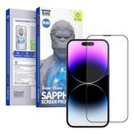 Laptop, Telefoane si Tablete - Telefoane mobile si accesorii - Accesorii Telefoane - Folii protectie telefoane - Folie pentru iPhone 16 Pro cu Aplicator Pro - Albastruo Sapphire Screen Protector - Negru - Infinity.ro