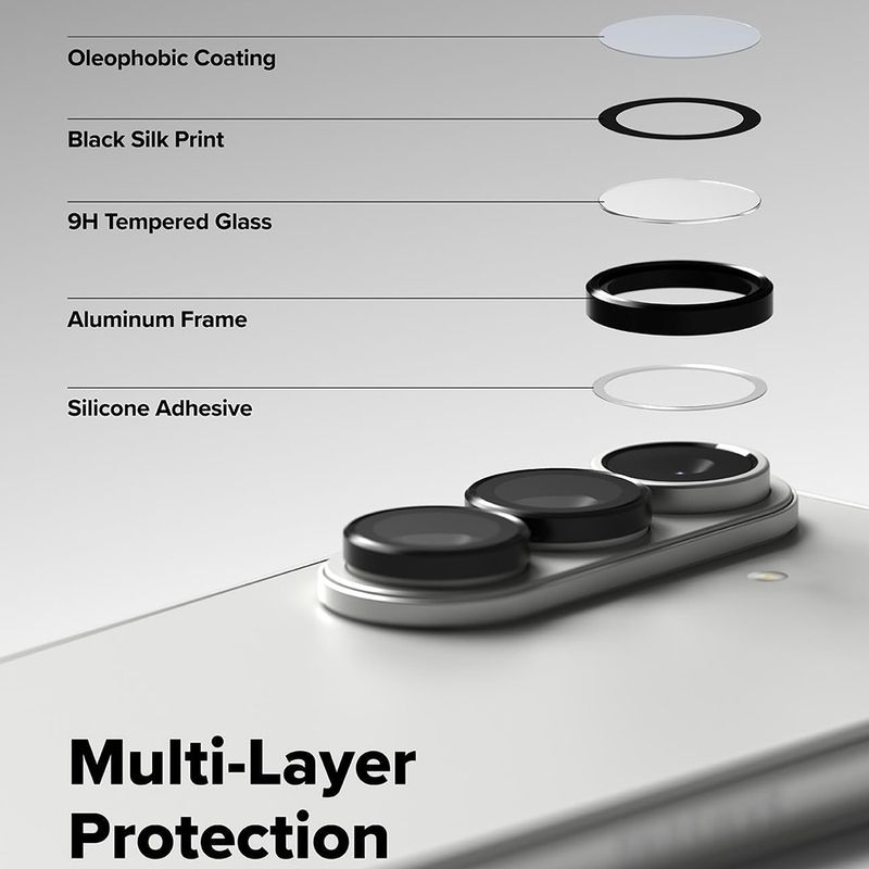 Laptop, Telefoane si Tablete - Telefoane mobile si accesorii - Accesorii Telefoane - Folii protectie telefoane - Folie Camera pentru Samsung Galaxy Z Fold7 - Ringke Camera Lens Frame Glass - Negru - Infinity.ro