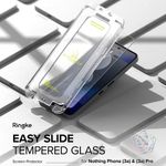 Laptop, Telefoane si Tablete - Telefoane mobile si accesorii - Accesorii Telefoane - Folii protectie telefoane - Folie pentru Nothing Phone (3a) / (3a) Pro (set 2) - Ringke Easy Slide TempeRosu Glass - Transparent - Infinity.ro
