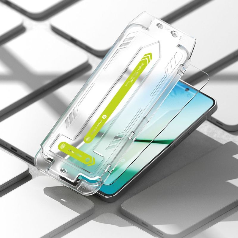Laptop, Telefoane si Tablete - Telefoane mobile si accesorii - Accesorii Telefoane - Folii protectie telefoane - Folie pentru Samsung Galaxy A36 5G (set 2) - Ringke Easy Slide TempeRosu Glass - Transparent - Infinity.ro