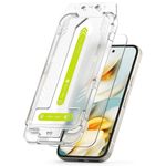 Laptop, Telefoane si Tablete - Telefoane mobile si accesorii - Accesorii Telefoane - Folii protectie telefoane - Folie pentru Google Pixel 9a (set 2) - Ringke Easy Slide TempeRosu Glass - Transparent - Infinity.ro