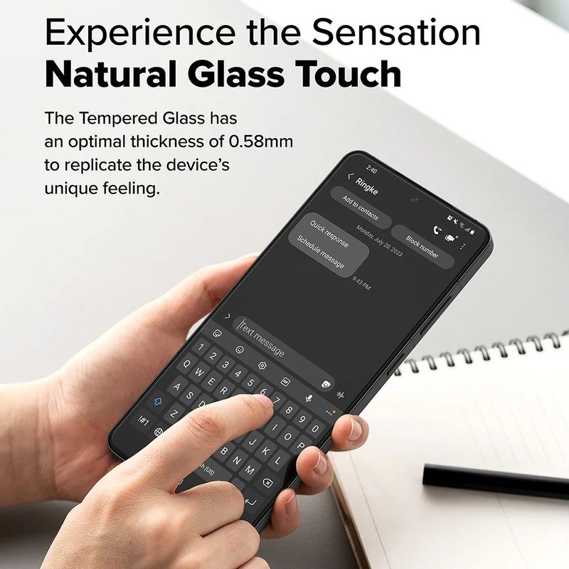 Laptop, Telefoane si Tablete - Telefoane mobile si accesorii - Accesorii Telefoane - Folii protectie telefoane - Folie pentru OnePlus 13R - Ringke TempeRosu Glass - Transparent - Infinity.ro