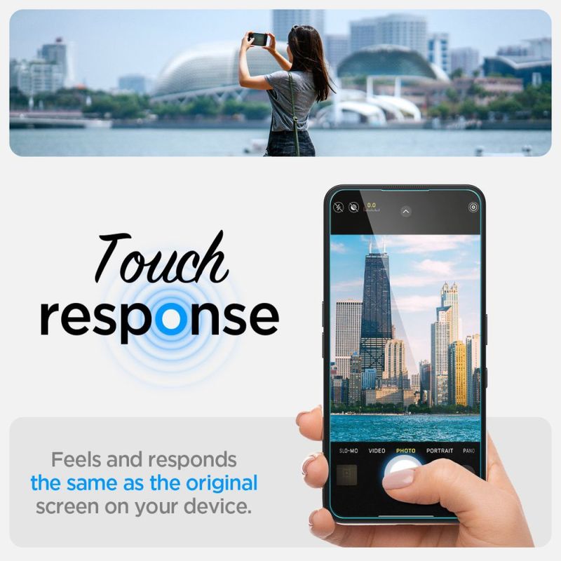 Laptop, Telefoane si Tablete - Telefoane mobile si accesorii - Accesorii Telefoane - Folii protectie telefoane - Folie pentru Nothing Phone (3a) / (3a) Pro - Spigen Glas.tR EZ FIT - Transparent - Infinity.ro