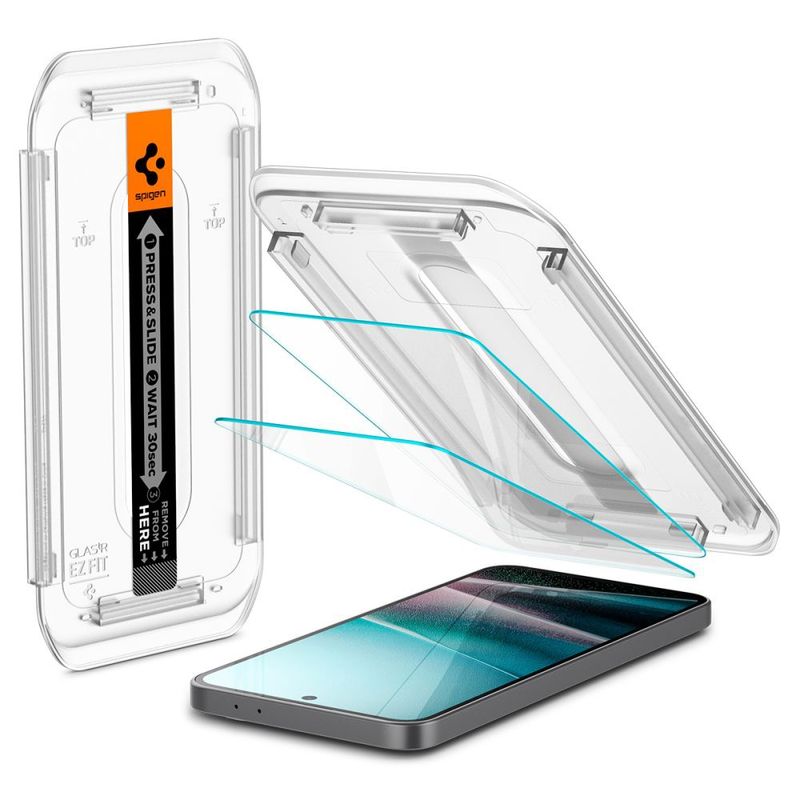 Laptop, Telefoane si Tablete - Telefoane mobile si accesorii - Accesorii Telefoane - Folii protectie telefoane - Folie pentru Samsung Galaxy A36 5G (set 2) - Spigen Glas.tR EZ FIT - Transparent - Infinity.ro