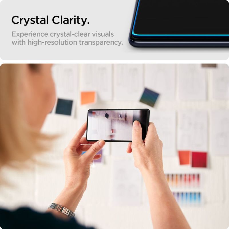 Laptop, Telefoane si Tablete - Telefoane mobile si accesorii - Accesorii Telefoane - Folii protectie telefoane - Folie pentru Samsung Galaxy Xcover7 / Xcover7 Pro (set 2) - Spigen Glas.tR Slim - Transparent - Infinity.ro