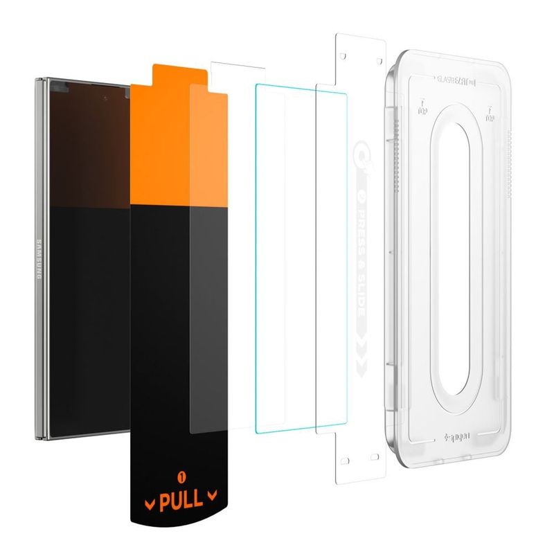 Laptop, Telefoane si Tablete - Telefoane mobile si accesorii - Accesorii Telefoane - Folii protectie telefoane - Folie pentru Samsung Galaxy Z Fold7 (set 2) - Spigen Glas.tR EZ FIT Pro HD - Transparent - Infinity.ro