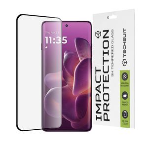 Folie pentru Motorola Edge 60 Pro - Techsuit 111D Full Cover / Full Glue Glass / 3D Curved Screen - Negru