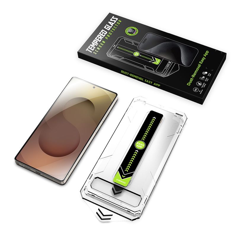 Laptop, Telefoane si Tablete - Telefoane mobile si accesorii - Accesorii Telefoane - Folii protectie telefoane - Folie pentru Samsung Galaxy S25 Ultra (set 2) - Techsuit TitanGlass CrystalHD [Fingerprint Unlock Compatible] - Transparent - Infinity.ro