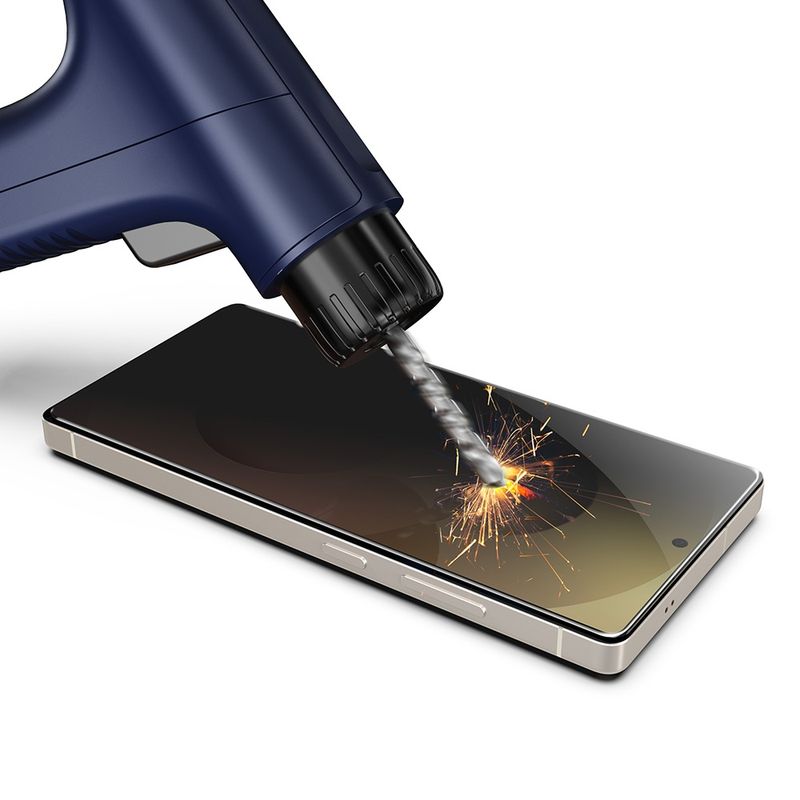 Laptop, Telefoane si Tablete - Telefoane mobile si accesorii - Accesorii Telefoane - Folii protectie telefoane - Folie pentru Samsung Galaxy S25 Ultra - Techsuit TitanGlass CrystalHD [Fingerprint Unlock Compatible] - Privacy - Infinity.ro