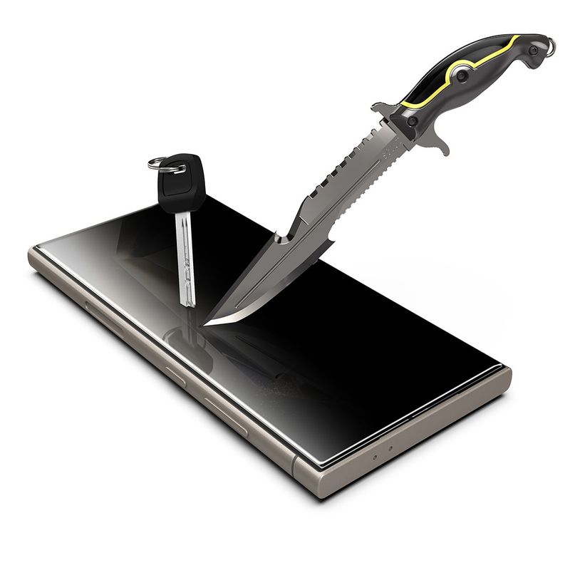 Laptop, Telefoane si Tablete - Telefoane mobile si accesorii - Accesorii Telefoane - Folii protectie telefoane - Folie pentru Samsung Galaxy S24 Ultra - Techsuit TitanGlass CrystalHD [Fingerprint Unlock Compatible] - Privacy - Infinity.ro