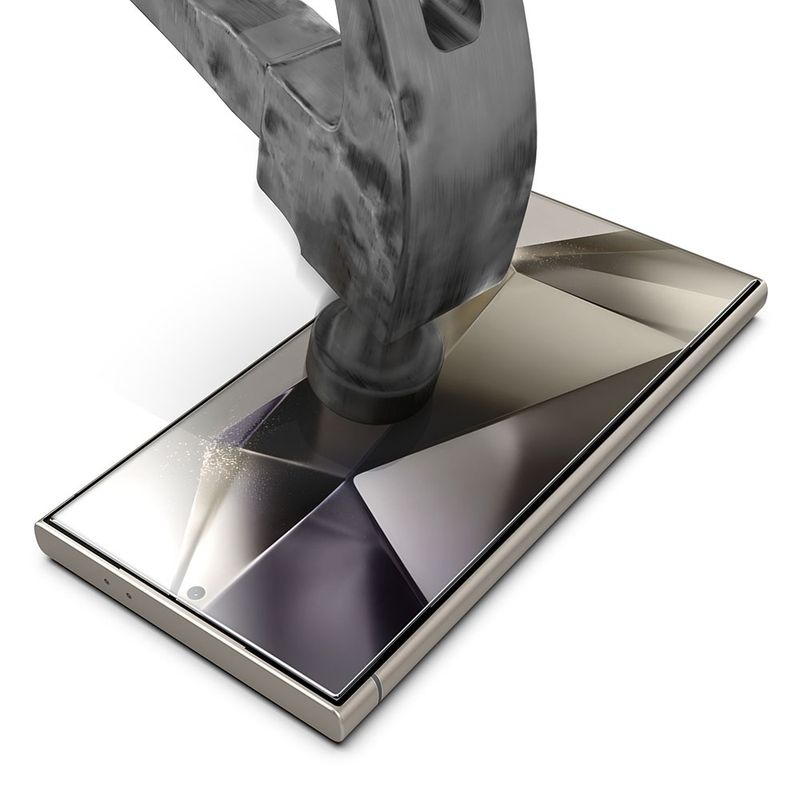 Laptop, Telefoane si Tablete - Telefoane mobile si accesorii - Accesorii Telefoane - Folii protectie telefoane - Folie pentru Samsung Galaxy S24 Ultra (set 2) - Techsuit TitanGlass CrystalHD [Fingerprint Unlock Compatible] - Transparent - Infinity.ro