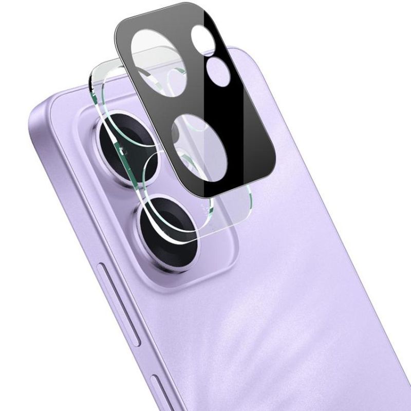 Laptop, Telefoane si Tablete - Telefoane mobile si accesorii - Accesorii Telefoane - Folii protectie telefoane - Folie Camera pentru Oppo Reno13 F 4G / Reno13 F 5G / Reno13 FS 5G - Techsuit Full Camera Glass - Negru - Infinity.ro