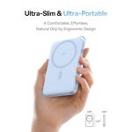 Laptop, Telefoane si Tablete - Telefoane mobile si accesorii - Accesorii Telefoane - Baterii externe - Acumulator Extern Type-C, Qi2, 20W, 5000mAh, cu Cable Type-C - Baseus PicoGo (P10076800213-01) - Albastru - Infinity.ro