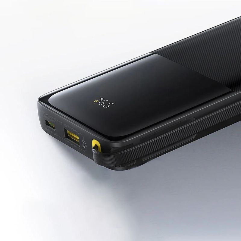 Laptop, Telefoane si Tablete - Telefoane mobile si accesorii - Accesorii Telefoane - Baterii externe - Power Bank 10000mAh, 20W, Cablu Incorporat Type-C - Baseus Bipow 2 (P10077101113-00) - Negru - Infinity.ro