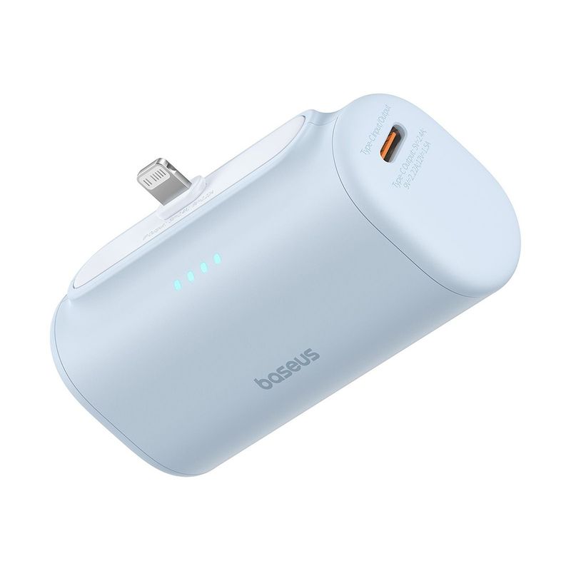 Laptop, Telefoane si Tablete - Telefoane mobile si accesorii - Accesorii Telefoane - Baterii externe - Power Bank pentru Telefon, Lightning, 20W, 5000mAh, Cablu Type-C - Baseus (P10068307413-00) - Bleu - Infinity.ro