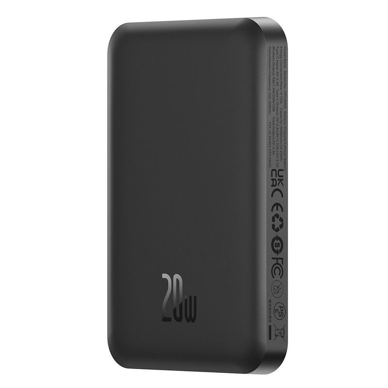 Laptop, Telefoane si Tablete - Telefoane mobile si accesorii - Accesorii Telefoane - Baterii externe - Acumulator Extern Type-C, Incarcare Wireless, 20W, 5000mAh + Cablu Type-C, 30cm - Baseus Mini (P10022107113-00) - Negru - Infinity.ro