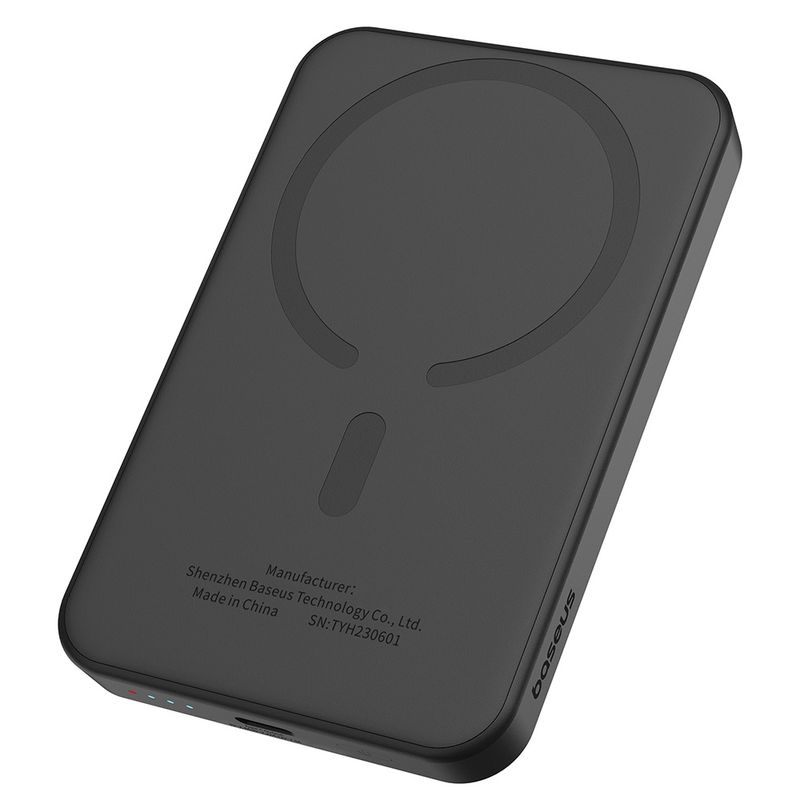 Laptop, Telefoane si Tablete - Telefoane mobile si accesorii - Accesorii Telefoane - Baterii externe - Acumulator Extern Type-C, Incarcare Wireless, 20W, 5000mAh + Cablu Type-C, 30cm - Baseus Mini (P10022107113-00) - Negru - Infinity.ro