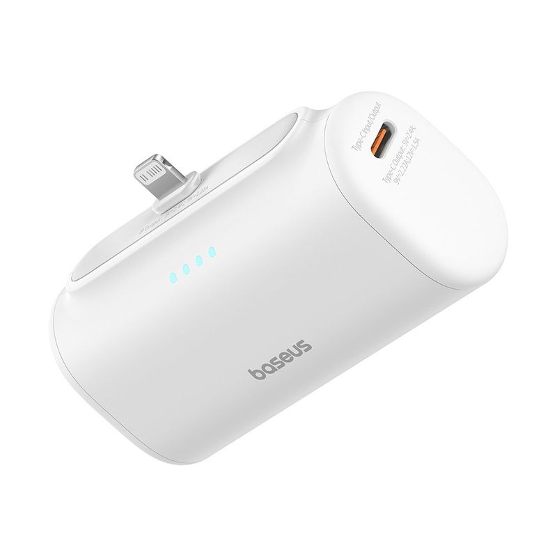 Laptop, Telefoane si Tablete - Telefoane mobile si accesorii - Accesorii Telefoane - Baterii externe - Power Bank pentru Telefon, Lightning, 20W, 5000mAh, Cablu Type-C - Baseus (P10068307413-00) - Alb - Infinity.ro