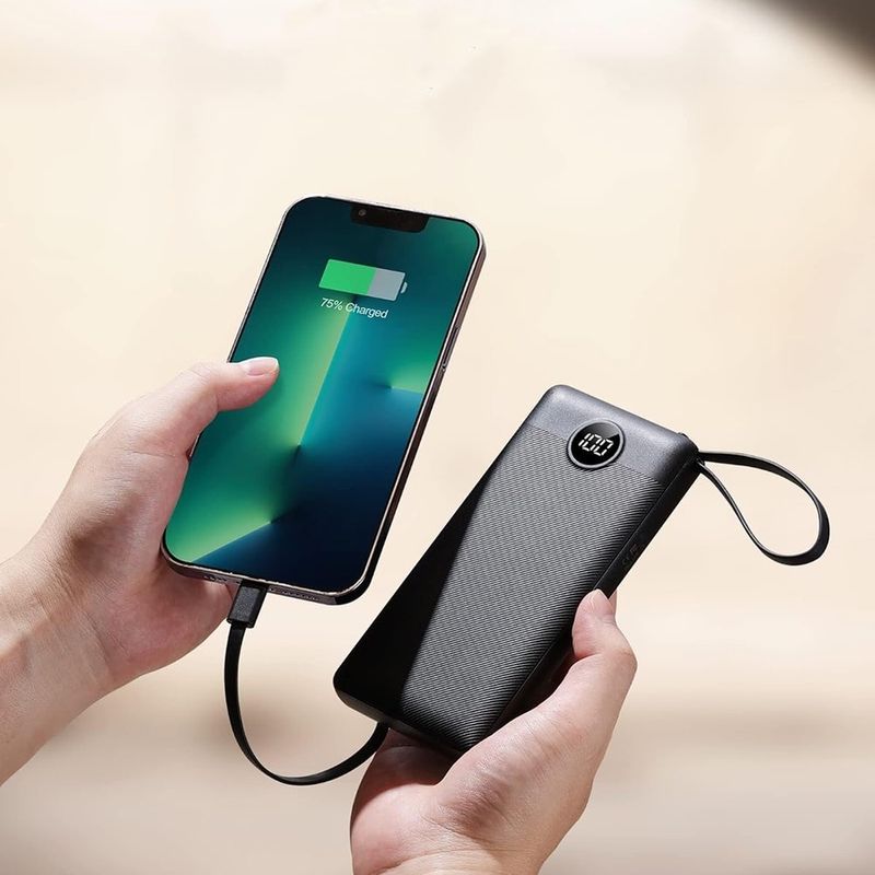 Laptop, Telefoane si Tablete - Telefoane mobile si accesorii - Accesorii Telefoane - Baterii externe - Acumulator extern Veger C20,20000 mAh,cabluri tip Type C,Lightning,MicroUSB si USB,Display LED - Infinity.ro