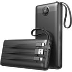Laptop, Telefoane si Tablete - Telefoane mobile si accesorii - Accesorii Telefoane - Baterii externe - Acumulator extern Veger C20,20000 mAh,cabluri tip Type C,Lightning,MicroUSB si USB,Display LED - Infinity.ro