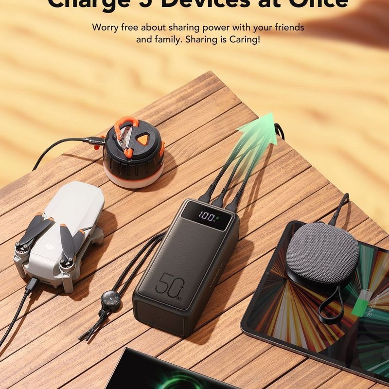 Laptop, Telefoane si Tablete - Telefoane mobile si accesorii - Accesorii Telefoane - Baterii externe - Powerbank VEGER Tank Boost,3xUSB-A,2x USB-C,Lightning, 56 000mAh,LCD,incarcare rapida PD 130W - Infinity.ro